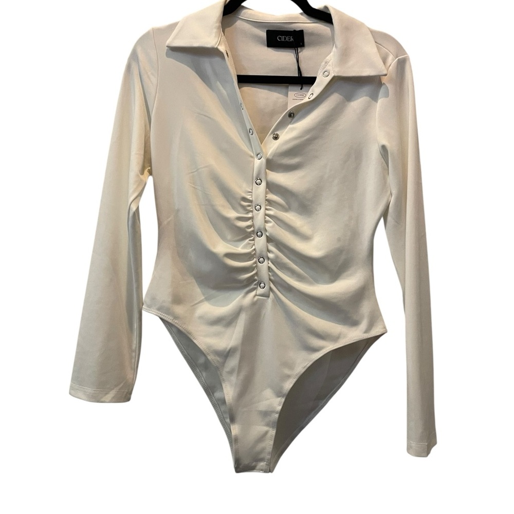 Cider White Long Sleeve Top
